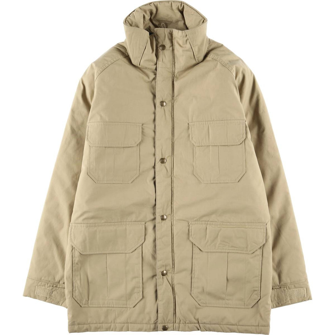 1980'S WOOLRICH padded mountain jacket, shell jacket, puffer jacket, made in the USA, men's size M polyester Beige type Vintage Second Hand