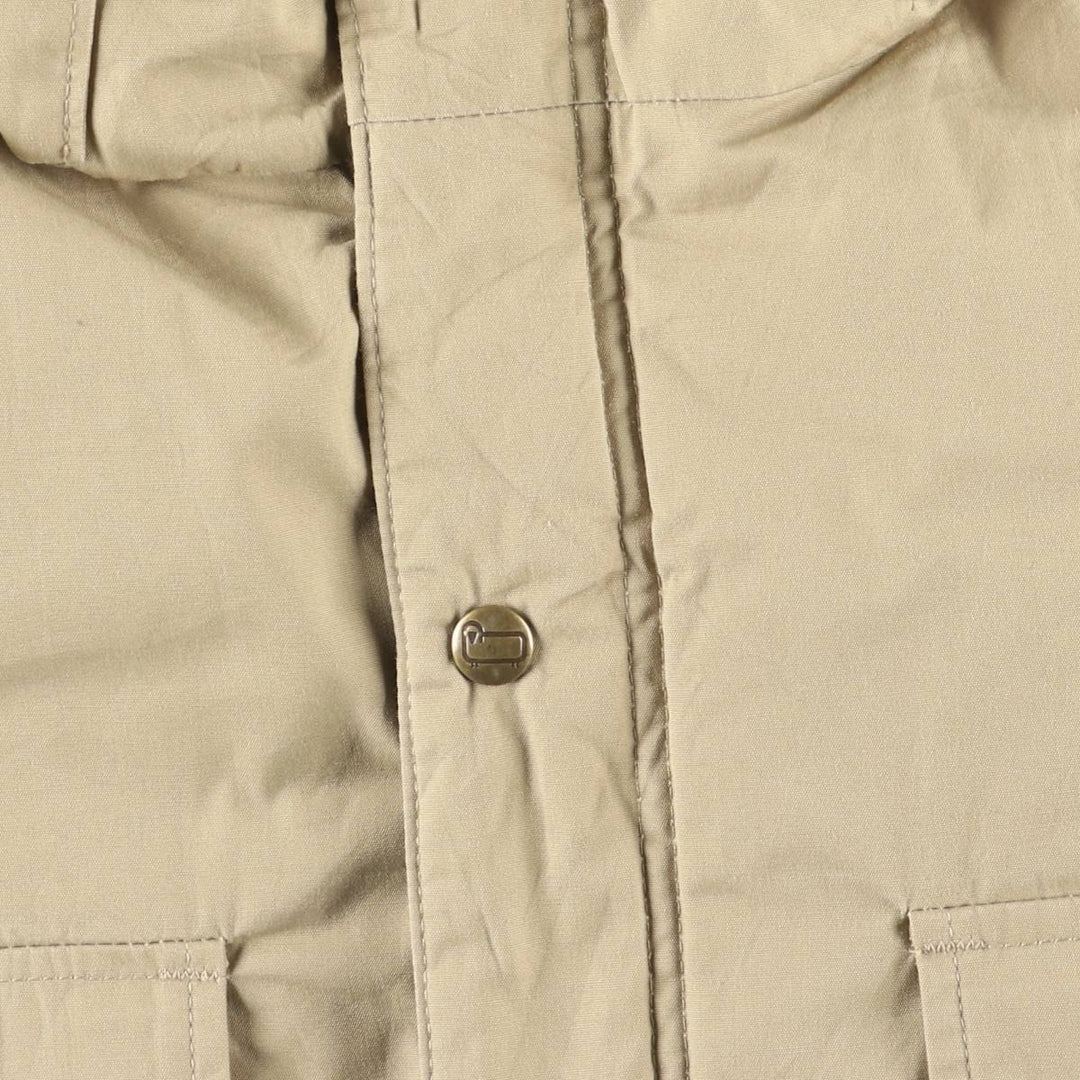1980'S WOOLRICH padded mountain jacket, shell jacket, puffer jacket, made in the USA, men's size M polyester Beige type Vintage Second Hand