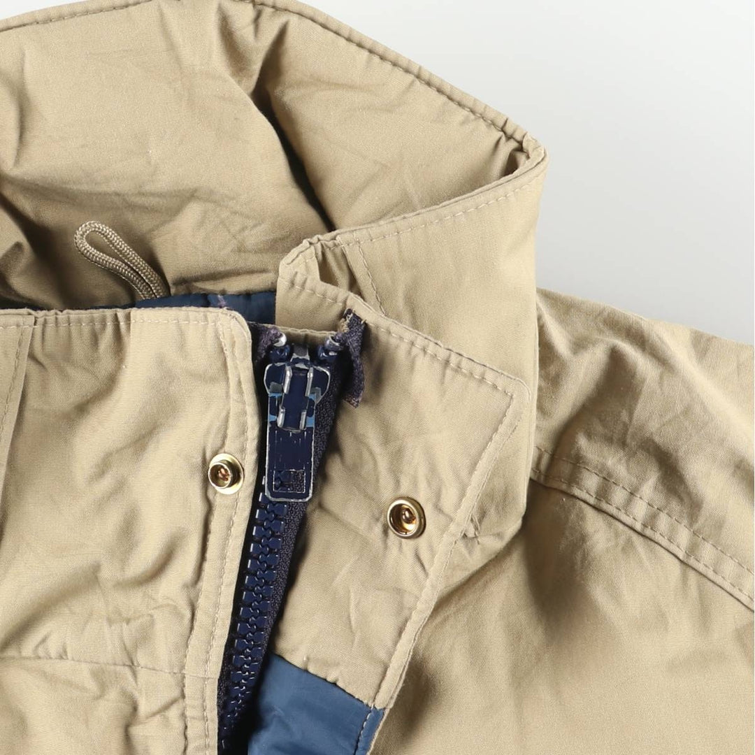 1980'S WOOLRICH padded mountain jacket, shell jacket, puffer jacket, made in the USA, men's size M polyester Beige type Vintage Second Hand
