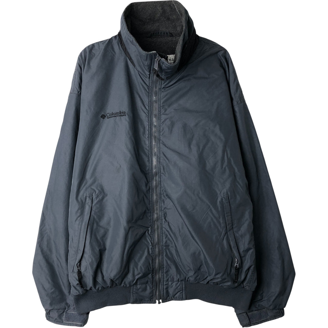 90s-00'S Vintage Columbia Men's Windbreaker, Size L unclear Charcoal Vintage Second Hand