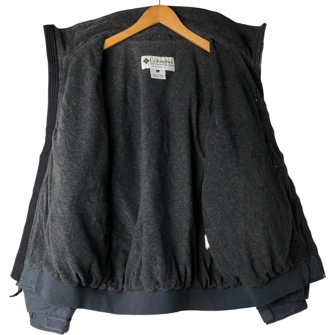 90s-00'S Vintage Columbia Men's Windbreaker, Size L unclear Charcoal Vintage Second Hand