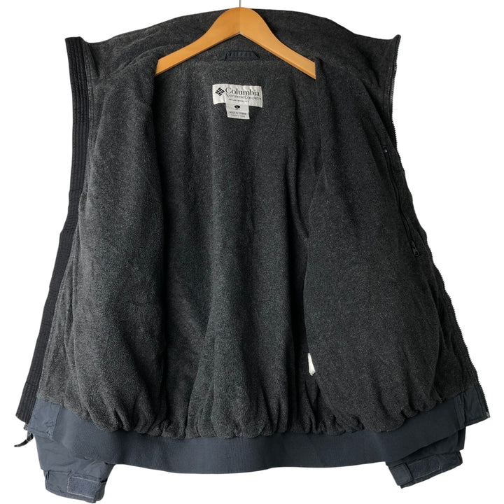 90s-00'S Vintage Columbia Men's Windbreaker, Size L unclear Charcoal Vintage Second Hand