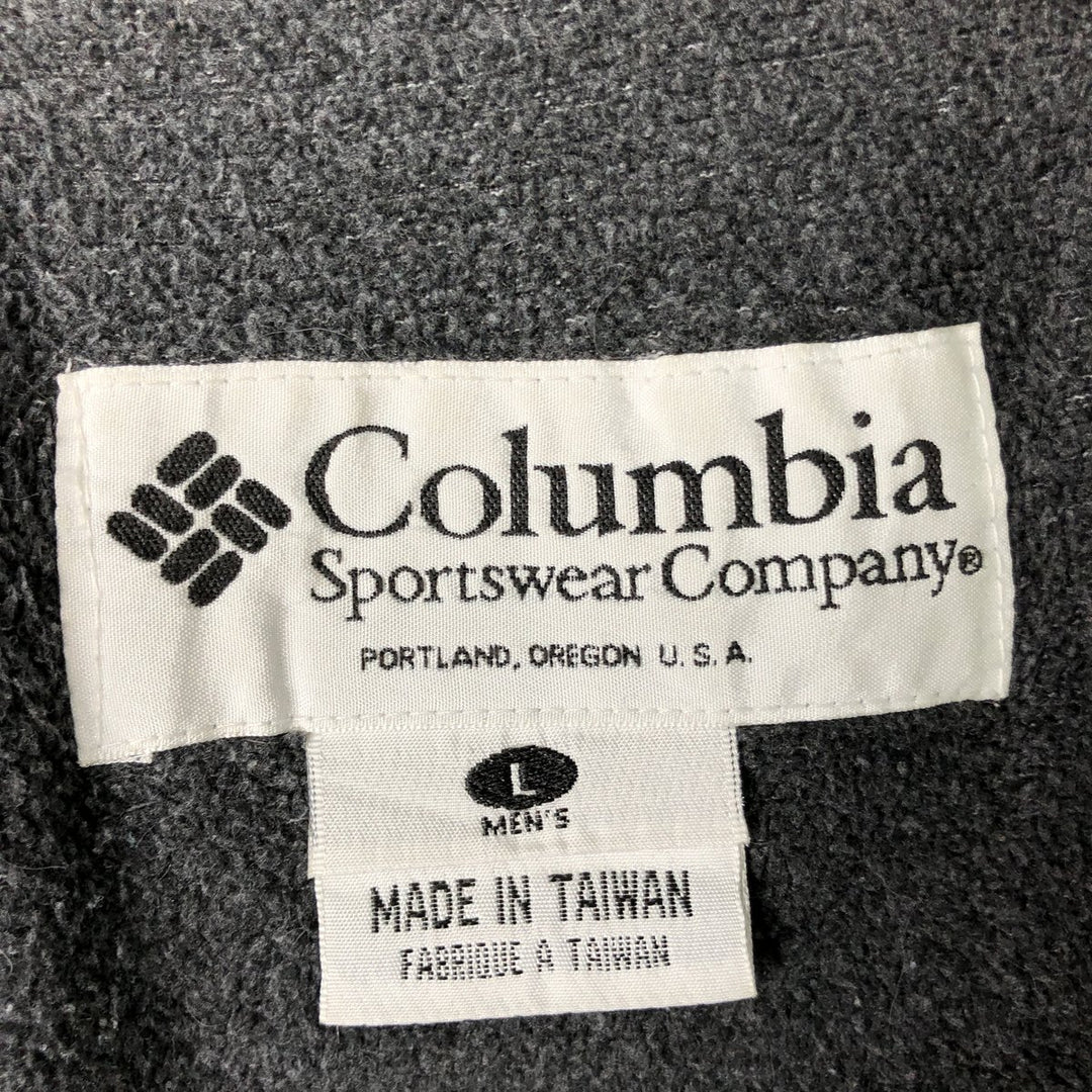 90s-00'S Vintage Columbia Men's Windbreaker, Size L unclear Charcoal Vintage Second Hand