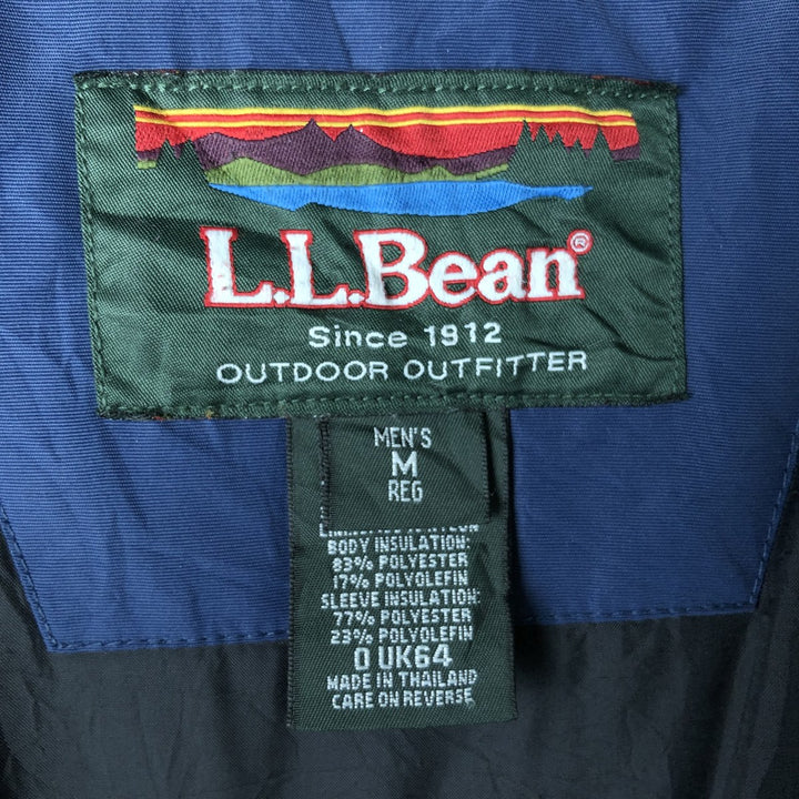 90s-00'S LLBean Padded Mountain Jacket, Shell Jacket, Puffer Jacket, Men's Size M Nylon navy blue type Vintage Second Hand