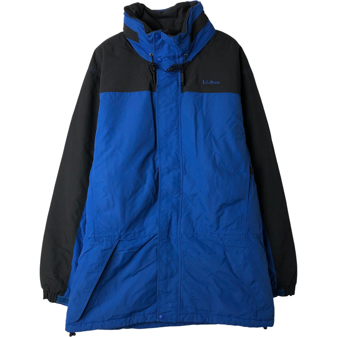 90s-00'S LLBean Padded Mountain Jacket, Shell Jacket, Puffer Jacket, Men's Size L Nylon blue type Vintage Second Hand