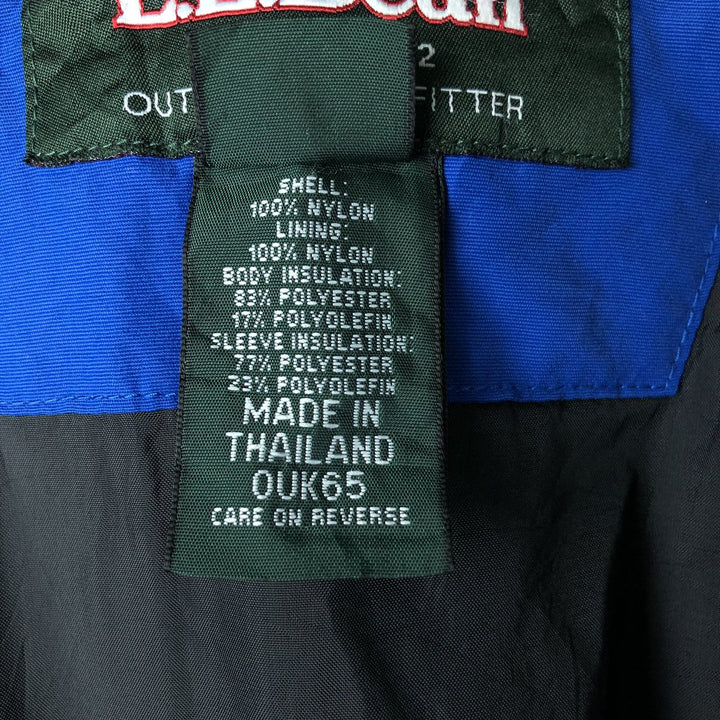 90s-00'S LLBean Padded Mountain Jacket, Shell Jacket, Puffer Jacket, Men's Size L Nylon blue type Vintage Second Hand
