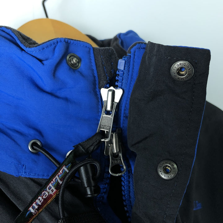 90s-00'S LLBean Padded Mountain Jacket, Shell Jacket, Puffer Jacket, Men's Size L Nylon blue type Vintage Second Hand