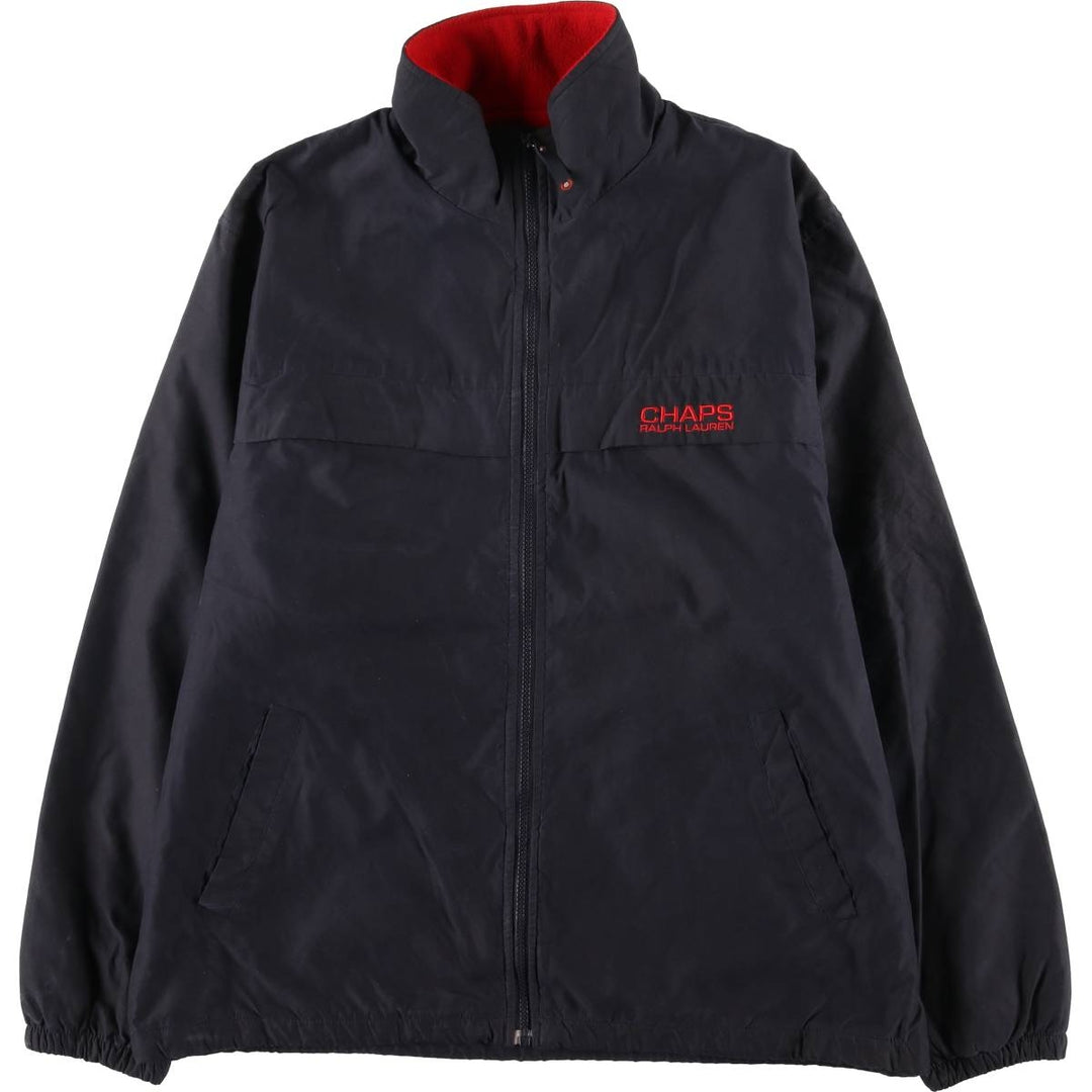 Ralph Lauren CHAPS padded puffer jacket, men's size L polyester navy blue type Vintage Second Hand