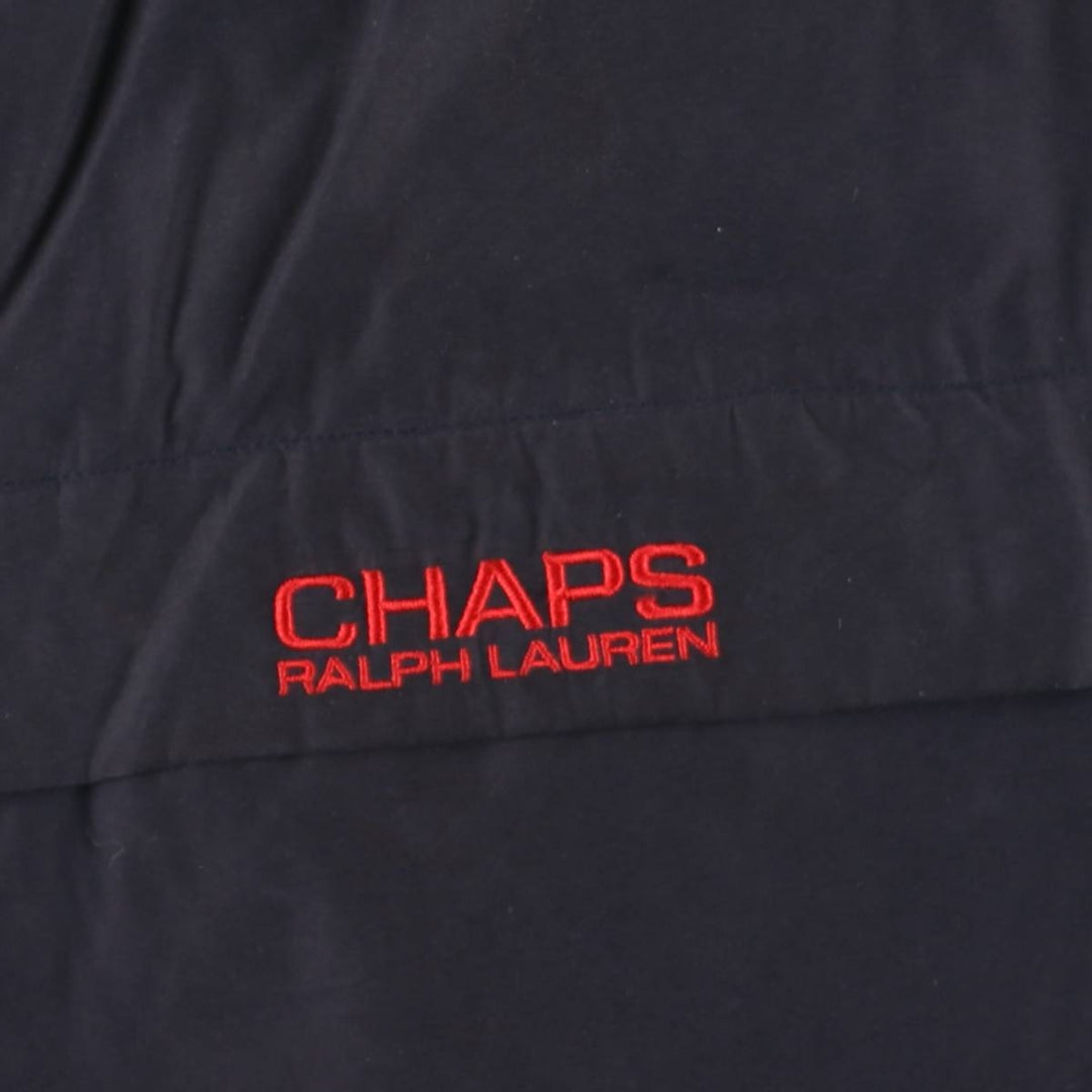 Ralph Lauren CHAPS padded puffer jacket, men's size L polyester navy blue type Vintage Second Hand