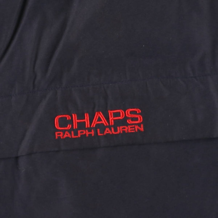 Ralph Lauren CHAPS padded puffer jacket, men's size L polyester navy blue type Vintage Second Hand