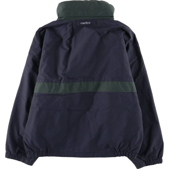 Vintage 90'S Nautica Check Pattern Reversible Sailing Jacket, Men's Size L cotton navy blue type Vintage Second Hand
