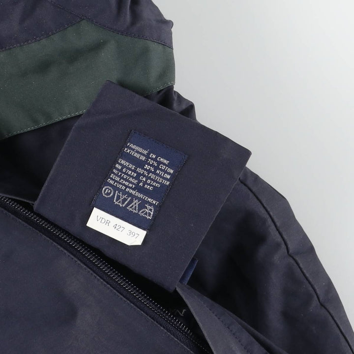 Vintage 90'S Nautica Check Pattern Reversible Sailing Jacket, Men's Size L cotton navy blue type Vintage Second Hand