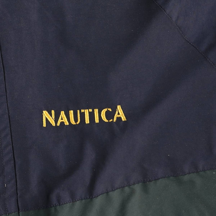 Vintage 90'S Nautica Check Pattern Reversible Sailing Jacket, Men's Size L cotton navy blue type Vintage Second Hand