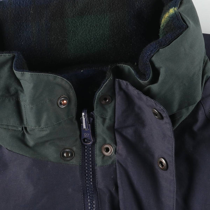 Vintage 90'S Nautica Check Pattern Reversible Sailing Jacket, Men's Size L cotton navy blue type Vintage Second Hand