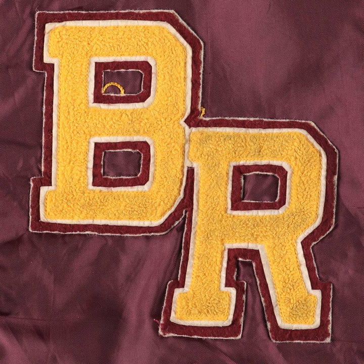80s-90'S Richard A. Leslie Birdie Varsity Jacket, Made in USA, Men's Size L unclear wine-red Vintage Second Hand