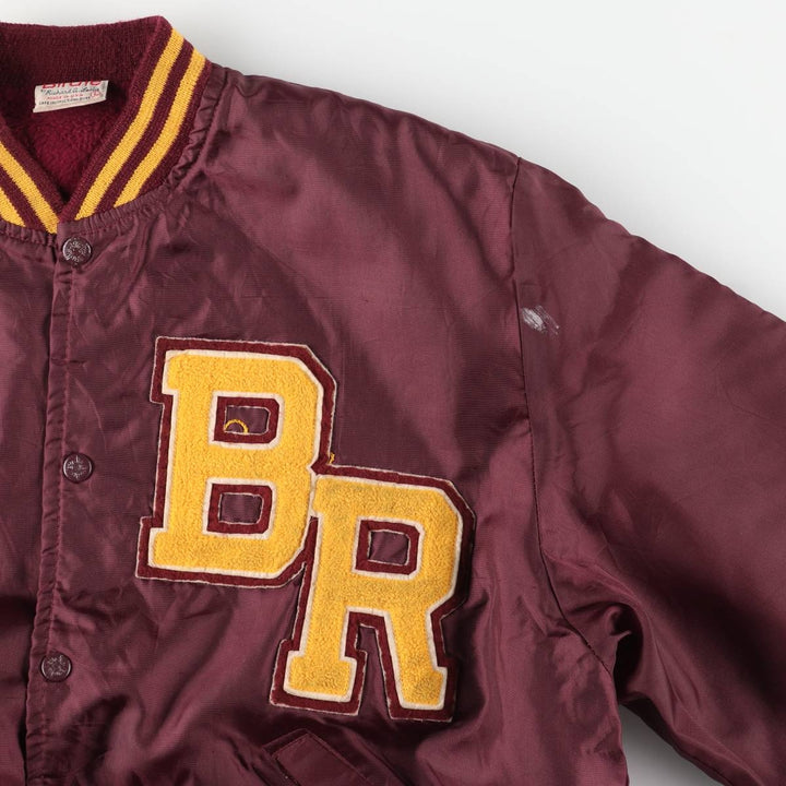 80s-90'S Richard A. Leslie Birdie Varsity Jacket, Made in USA, Men's Size L unclear wine-red Vintage Second Hand