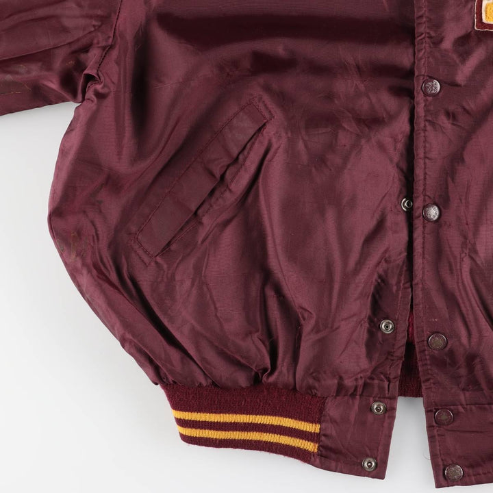 80s-90'S Richard A. Leslie Birdie Varsity Jacket, Made in USA, Men's Size L unclear wine-red Vintage Second Hand