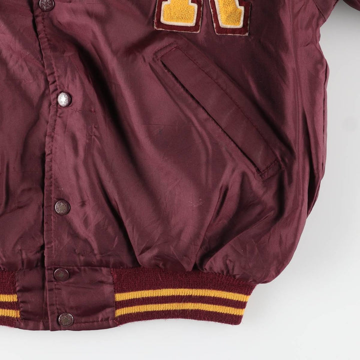 80s-90'S Richard A. Leslie Birdie Varsity Jacket, Made in USA, Men's Size L unclear wine-red Vintage Second Hand