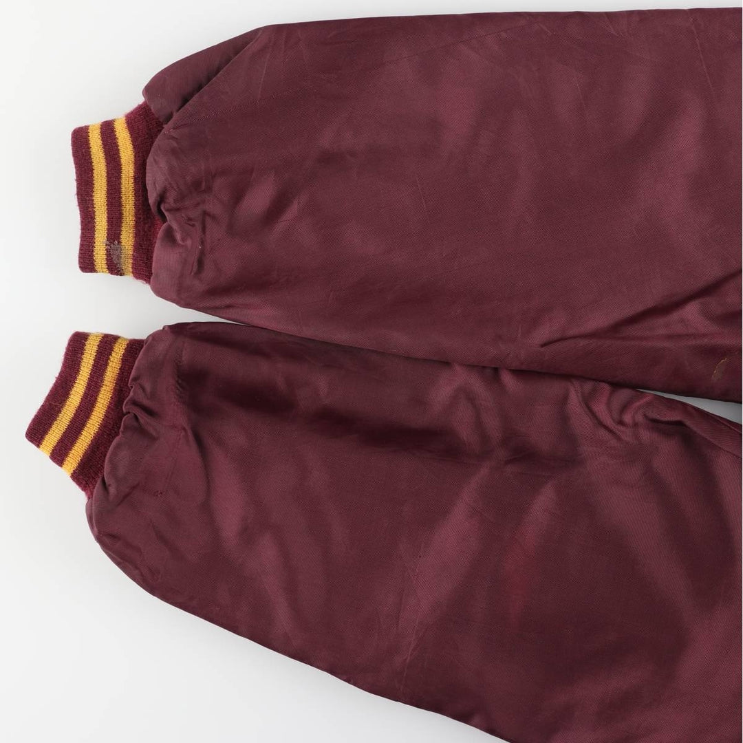 80s-90'S Richard A. Leslie Birdie Varsity Jacket, Made in USA, Men's Size L unclear wine-red Vintage Second Hand