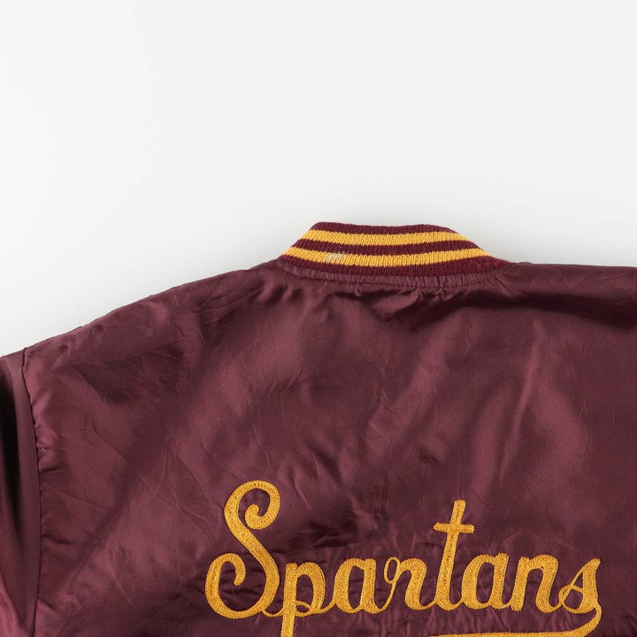 80s-90'S Richard A. Leslie Birdie Varsity Jacket, Made in USA, Men's Size L unclear wine-red Vintage Second Hand