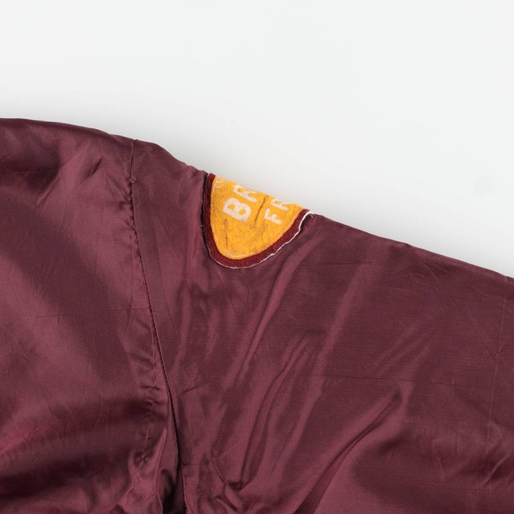80s-90'S Richard A. Leslie Birdie Varsity Jacket, Made in USA, Men's Size L unclear wine-red Vintage Second Hand