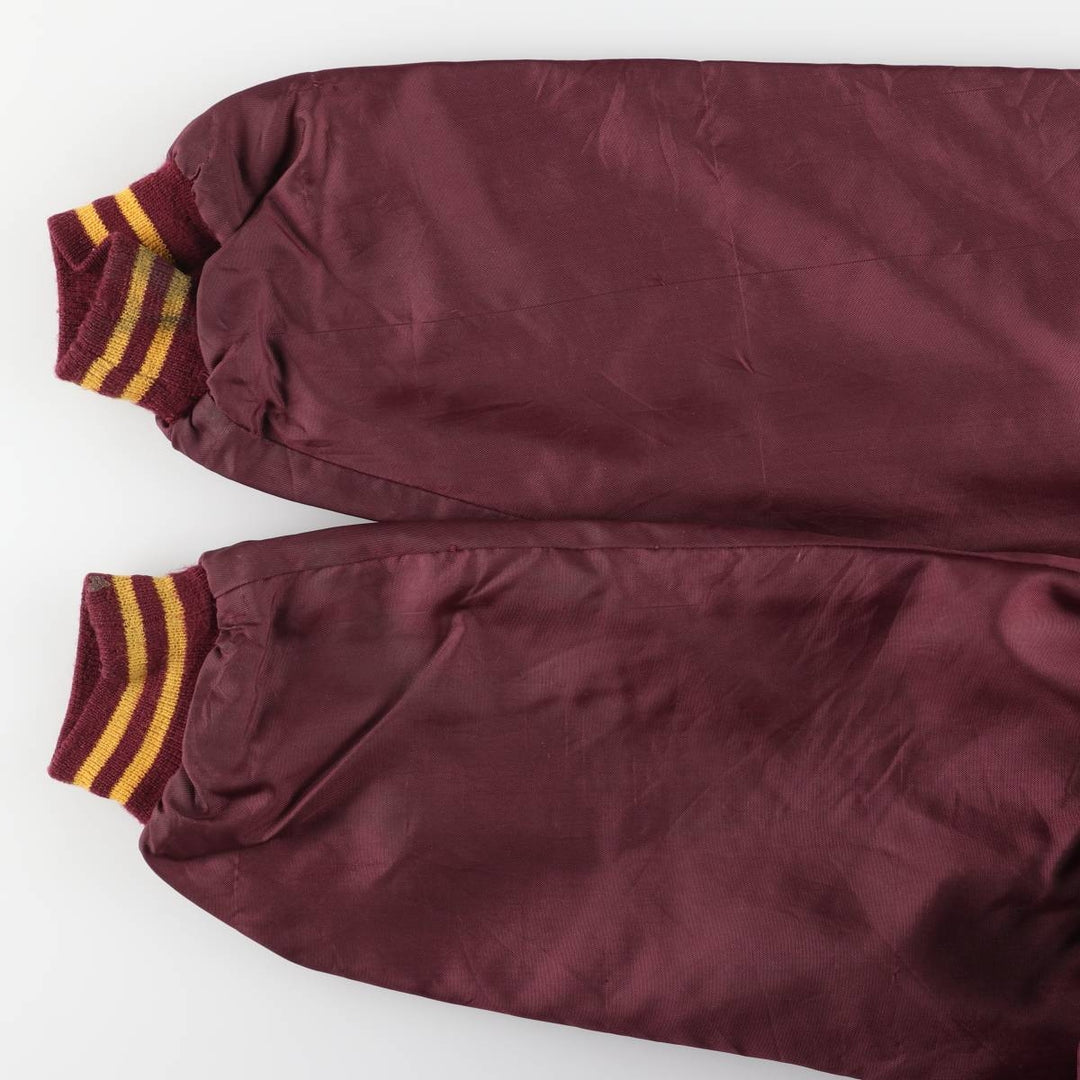 80s-90'S Richard A. Leslie Birdie Varsity Jacket, Made in USA, Men's Size L unclear wine-red Vintage Second Hand