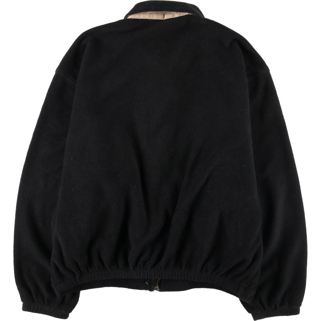 90'S Ralph Lauren POLO by Ralph Lauren swing-top fleece jacket, Made in USA, Men's XL polyester black type Vintage Second Hand