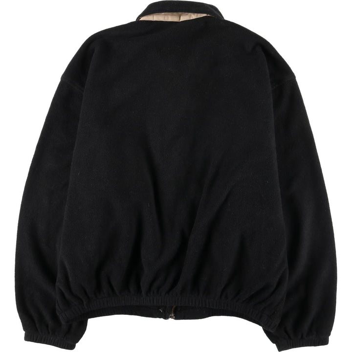90'S Ralph Lauren POLO by Ralph Lauren swing-top fleece jacket, Made in USA, Men's XL polyester black type Vintage Second Hand