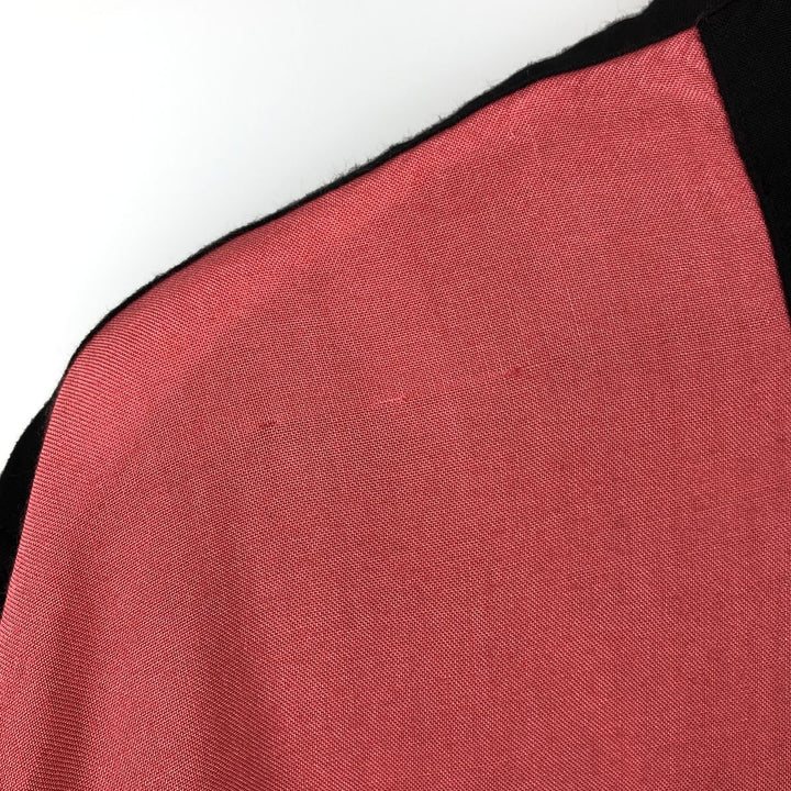 Day-X Two-Tone Long Sleeve Viscose Shirt, Men's Size Medium Viscose black type Vintage Second Hand