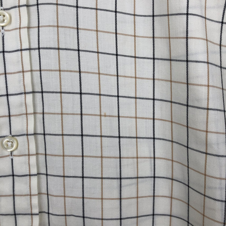 Ralph Lauren BLAKE long sleeve button down check shirt, men's XL size cotton Beige type Vintage Second Hand