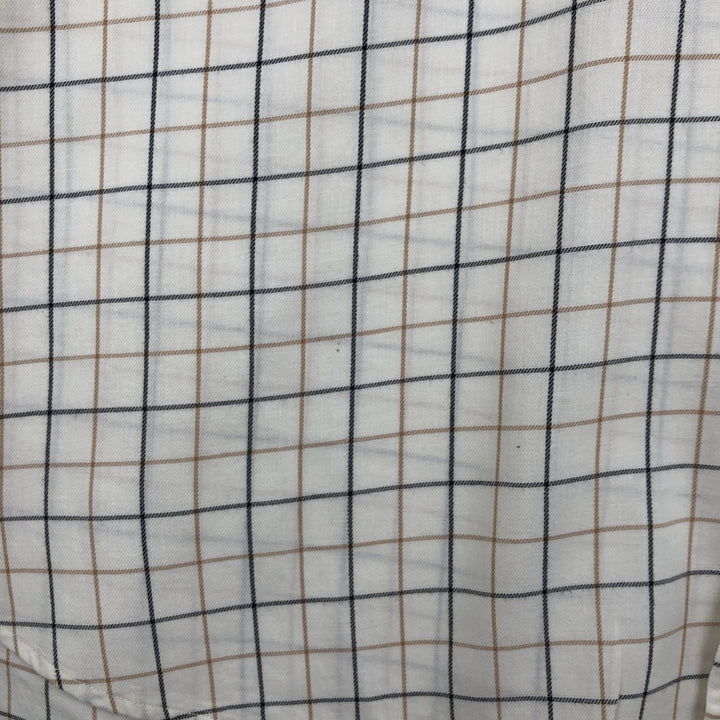 Ralph Lauren BLAKE long sleeve button down check shirt, men's XL size cotton Beige type Vintage Second Hand