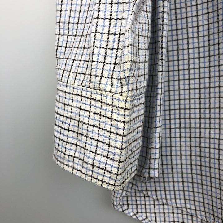 Ralph Lauren POLO by RALPH LAUREN REGENT CLASSIC FIT long-sleeved cotton shirt, men's size XL cotton white type Vintage Second Hand