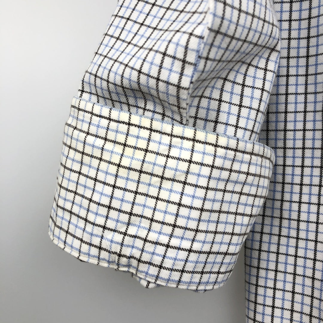 Ralph Lauren POLO by RALPH LAUREN REGENT CLASSIC FIT long-sleeved cotton shirt, men's size XL cotton white type Vintage Second Hand
