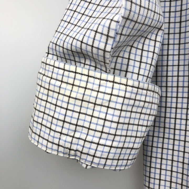 Ralph Lauren POLO by RALPH LAUREN REGENT CLASSIC FIT long-sleeved cotton shirt, men's size XL cotton white type Vintage Second Hand