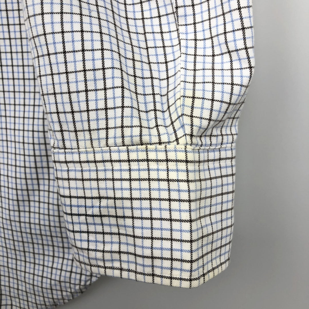 Ralph Lauren POLO by RALPH LAUREN REGENT CLASSIC FIT long-sleeved cotton shirt, men's size XL cotton white type Vintage Second Hand