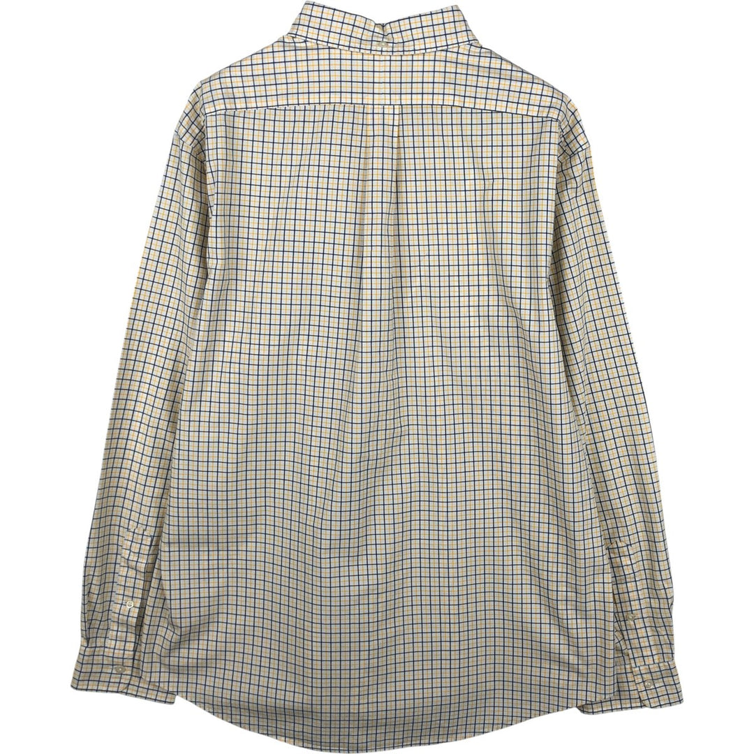 Ralph Lauren long sleeve button down check shirt, men's XL size cotton white type Vintage Second Hand