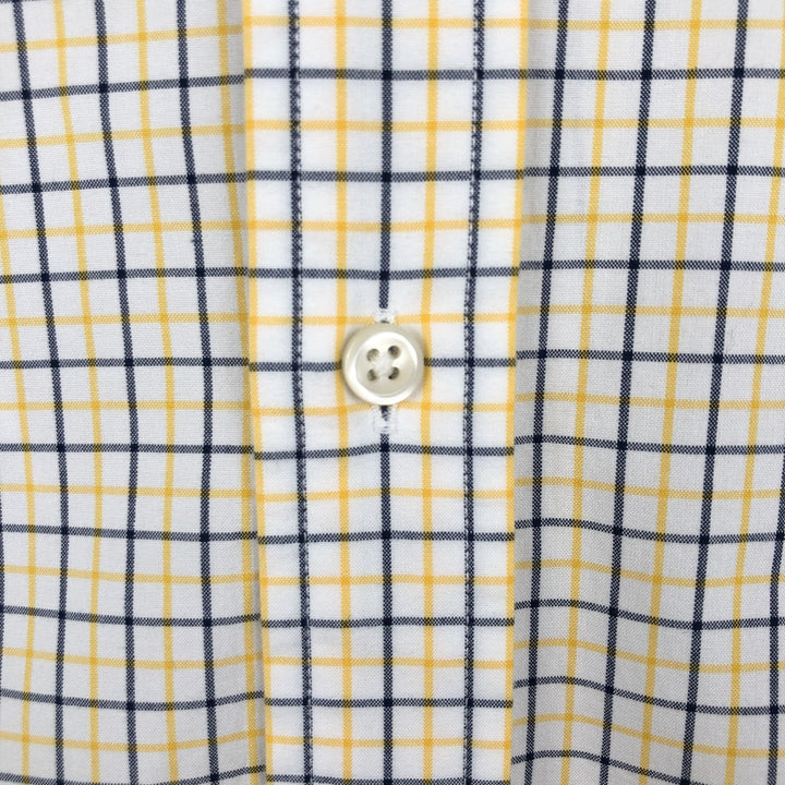 Ralph Lauren long sleeve button down check shirt, men's XL size cotton white type Vintage Second Hand