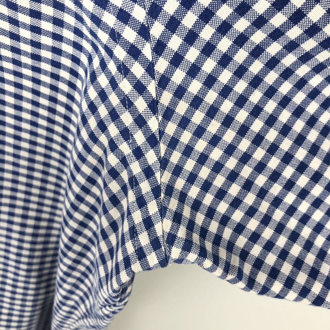 Ralph Lauren Gingham Check Long Sleeve Button-Down Check Shirt, Men's Size L cotton white type Vintage Second Hand