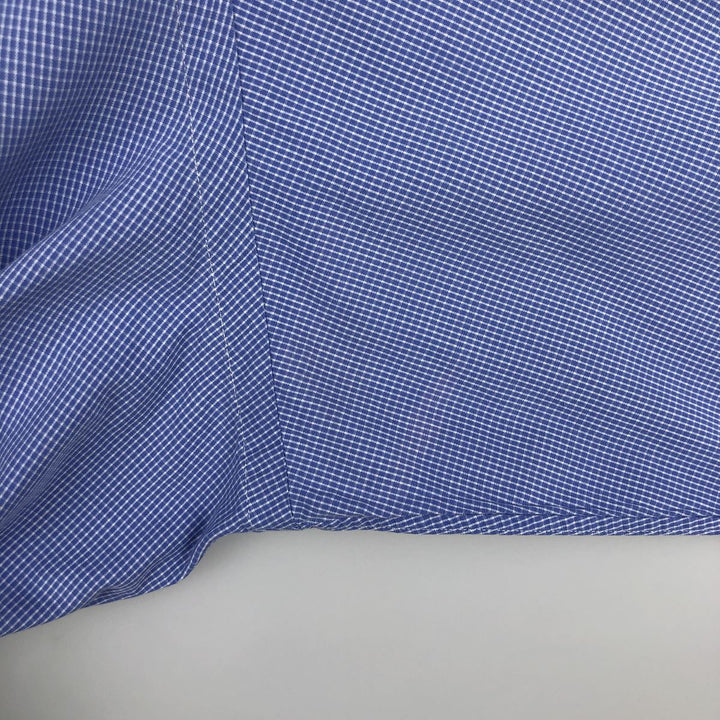 Ralph Lauren POLO by Ralph Lauren ANDREW Long Sleeve Cotton Check Shirt Men's XL cotton Blue type light blue Vintage Second Hand