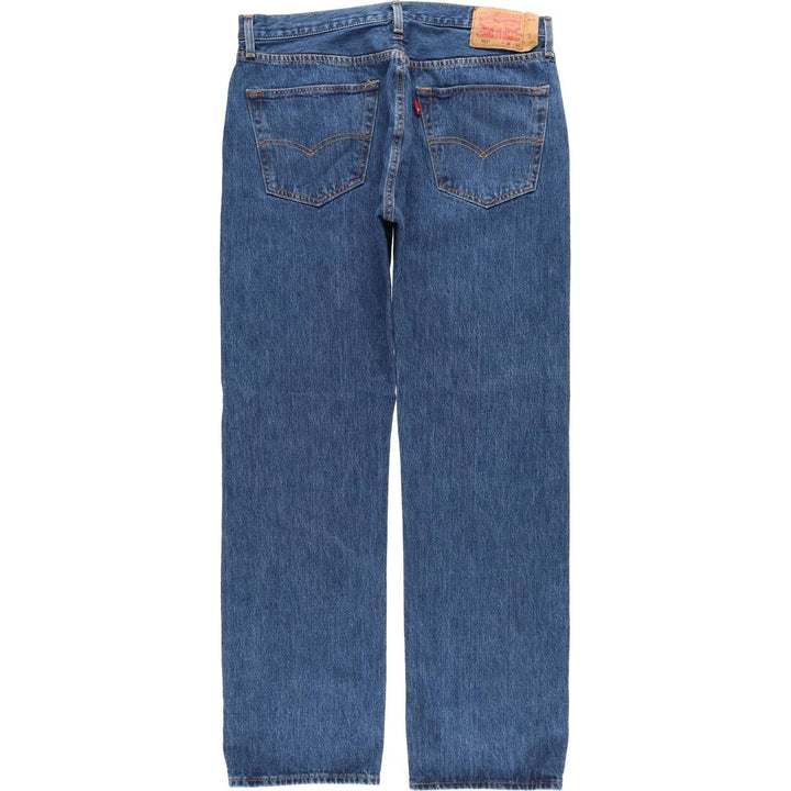 Levi's 501 straight denim pants for men, size W36 cotton navy blue type Vintage Second Hand