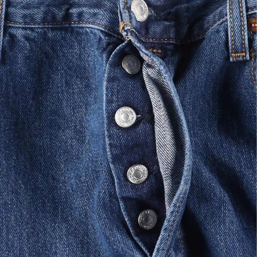 Levi's 501 straight denim pants for men, size W36 cotton navy blue type Vintage Second Hand