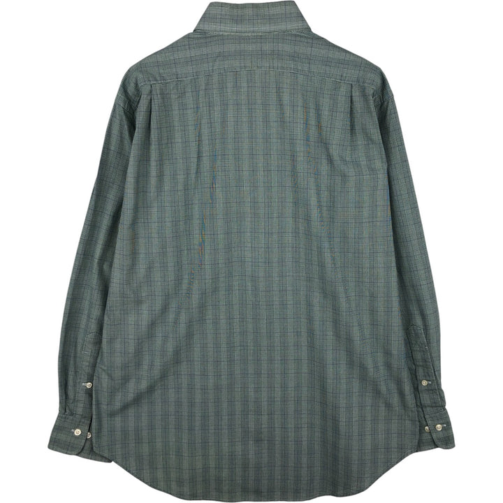 Ralph Lauren POLO by RALPH LAUREN REGENT CLASSIC FIT long-sleeved cotton shirt, men's size L, regular collar cotton green type Vintage Second Hand