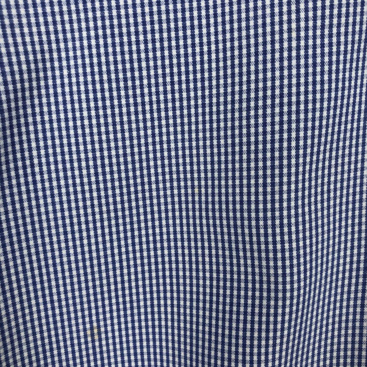 Ralph Lauren POLO by RALPH LAUREN CLASSIC FIT Gingham Check Long Sleeve Button-Down Check Shirt, Men's Size XL (approx.) cotton white type Vintage Second Hand