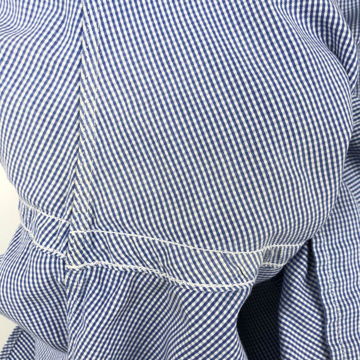 Ralph Lauren POLO by RALPH LAUREN CLASSIC FIT Gingham Check Long Sleeve Button-Down Check Shirt, Men's Size XL (approx.) cotton white type Vintage Second Hand