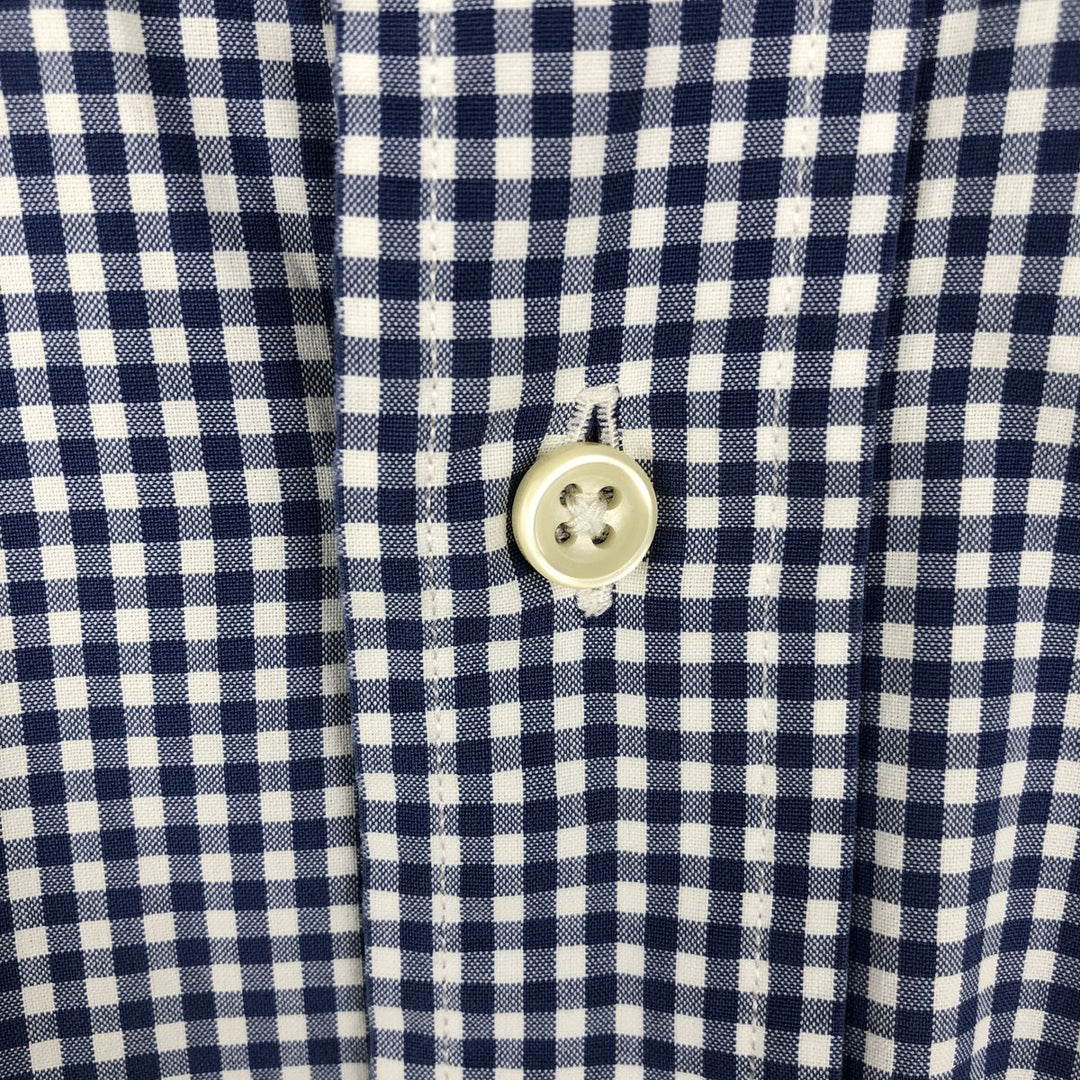 Ralph Lauren gingham check long sleeve button-down check shirt, men's size S cotton white type Vintage Second Hand