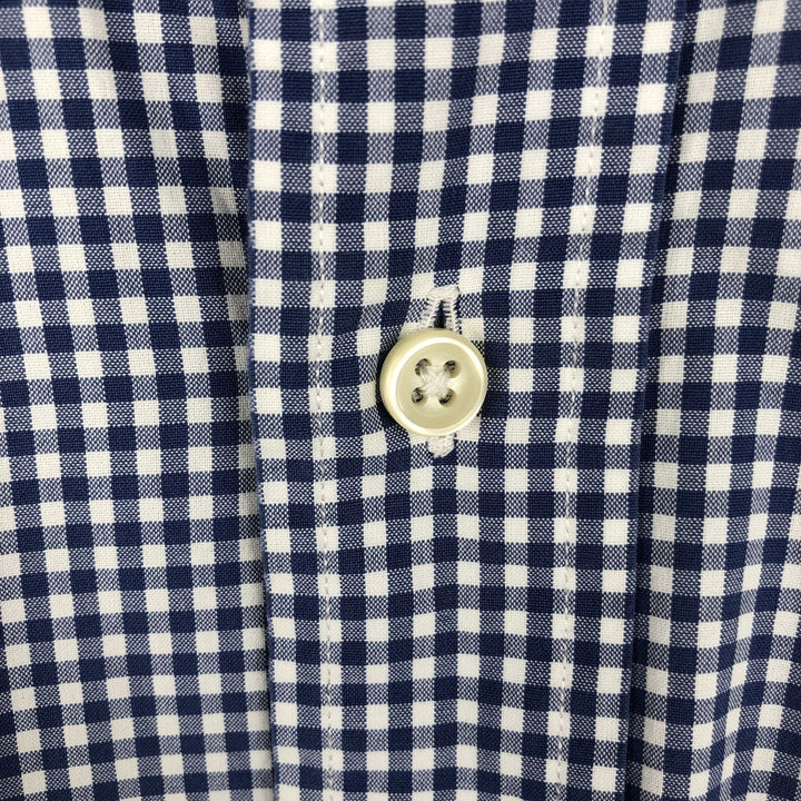 Ralph Lauren gingham check long sleeve button-down check shirt, men's size S cotton white type Vintage Second Hand