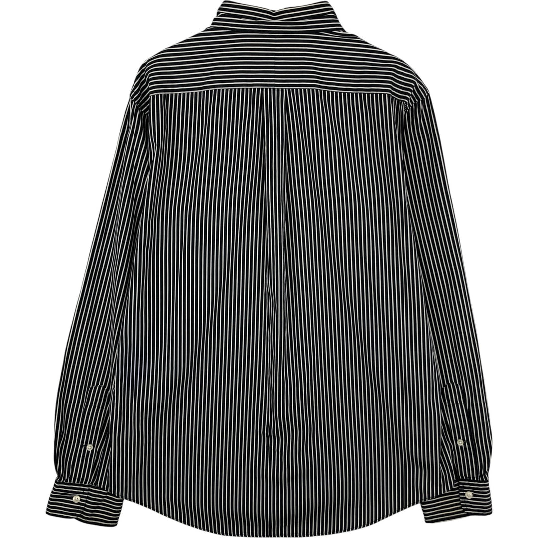 Ralph Lauren CUSTOM FIT long sleeve button down striped shirt men's size L cotton white type Vintage Second Hand