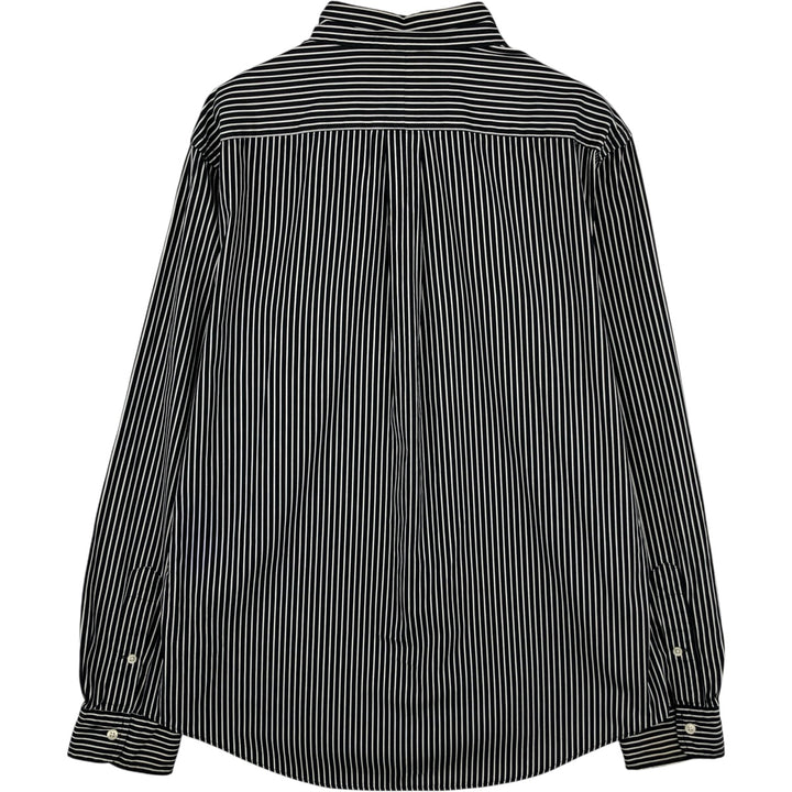 Ralph Lauren CUSTOM FIT long sleeve button down striped shirt men's size L cotton white type Vintage Second Hand