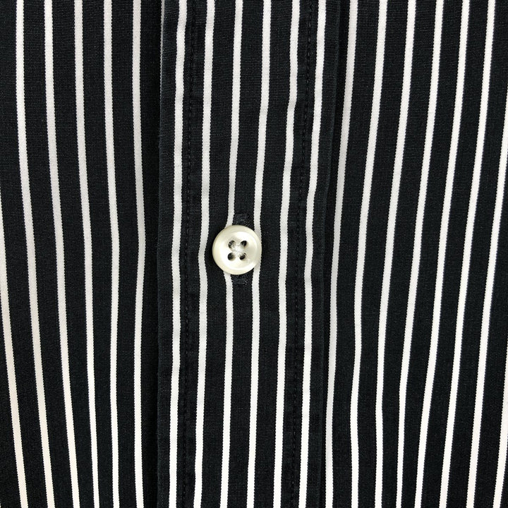 Ralph Lauren CUSTOM FIT long sleeve button down striped shirt men's size L cotton white type Vintage Second Hand