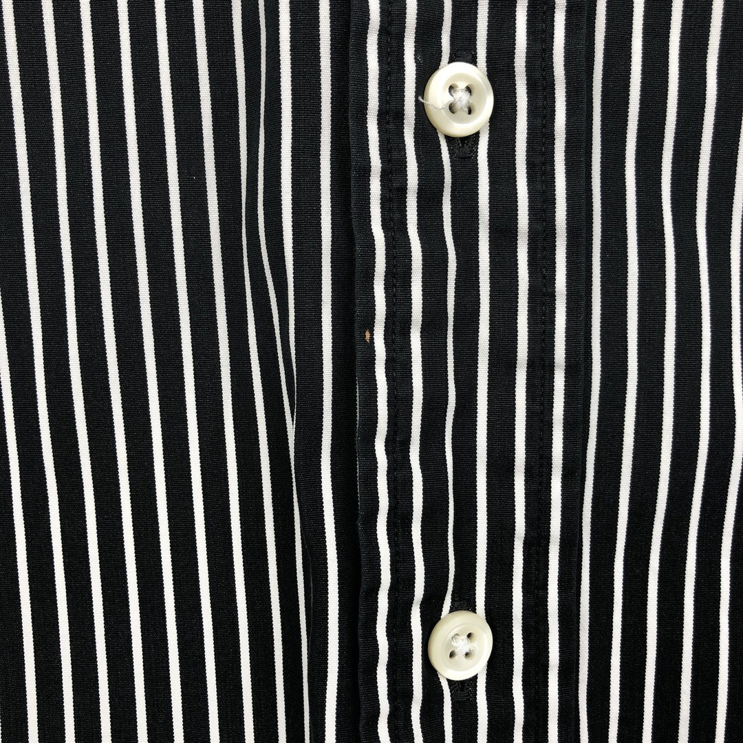 Ralph Lauren CUSTOM FIT long sleeve button down striped shirt men's size L cotton white type Vintage Second Hand